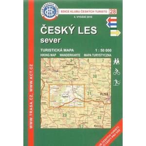 Český les - sever - mapa KČT č.28 - 1:50t