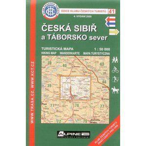 Česká Sibiř a Táborsko sever - mapa KČT č.41 - 1:50t