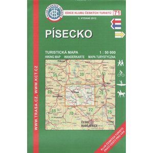 Písecko - mapa KČT č.71 - 1:50t