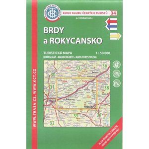 Brdy a Rokycansko - mapa KČT č.34 - 1:50t