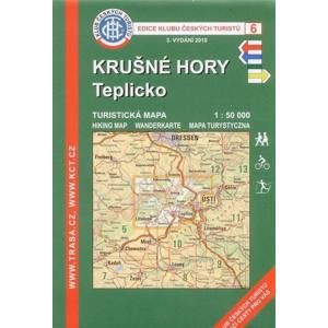 Krušné hory - Teplicko - mapa KČT č.6 - 1:50t