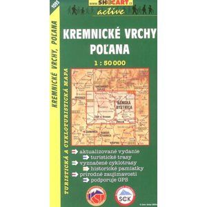 Kremnické vrchy,Poľana - mapa SHc - 1:50 000