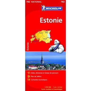 Estonsko - mapa Michelin č.782 - 1:350 000