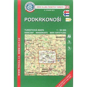Podkrkonoší - mapa KČT č.23 - 1:50t