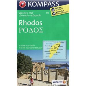 Řecko - Rhodos - mapa KOM248 - 1:50t