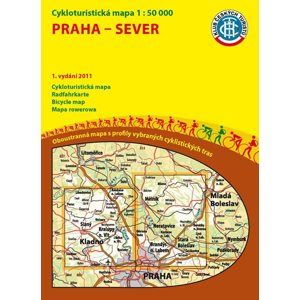 Praha - sever - cyklomapa Klub českých turistů 1:50 000