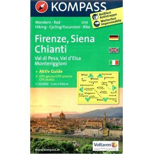 Firenze, Siena, Chianti - č.2458 - 1:50 000 /Itálie/
