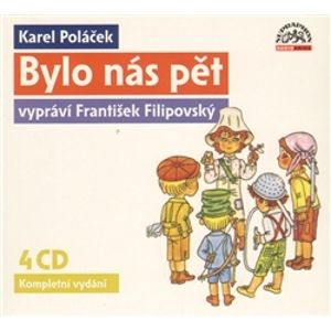 Bylo nás pět - kompletní vydání 4 CD - Poláček Karel