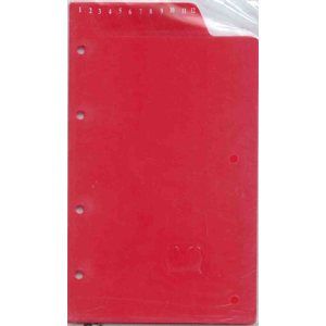 ADK Dělící listy s čísly červené A5 (12 ks)