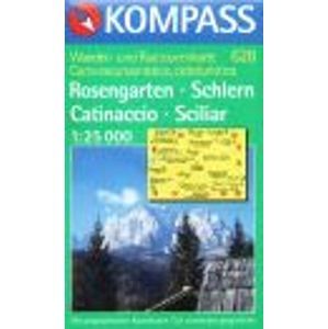 Rosengarten, Schlern - mapa Kompass č.628 - 1:25t /Itálie/
