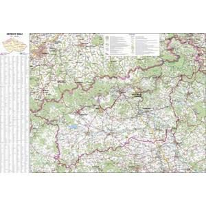 Nástěnná mapa Ústecký kraj 1:140 000 113x80 cm