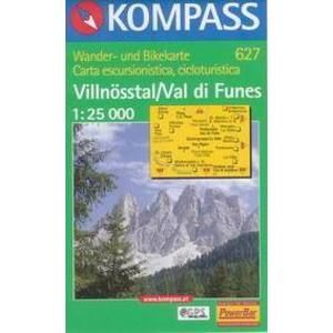 Villnsstal /Val di Funes/ - mapa Kompass č.627 - 1:25t /Itálie/