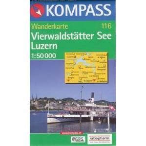 Vierwaldstätter See, Luzern - mapa Kompass č.116 - 1:50t /Švýcarsko/