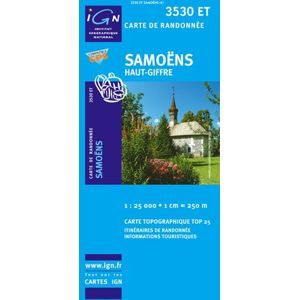 Francie - Samoëns, Haut-Giffre - mapa IGN č.3530et - 1:25 000