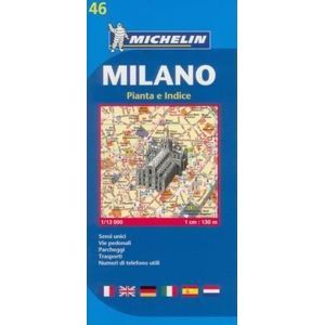 Milano - plán Michelin č.46 - 1:13 000 /Itálie/