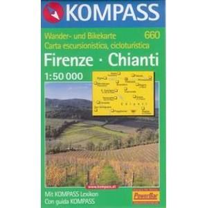 Firenze, Chianti - mapa Kompass č.660 - 1:50t /Itálie/