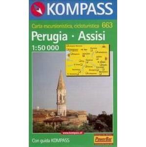 Perugia - Assisi - mapa Kompass č.663 - 1:50t /Itálie/