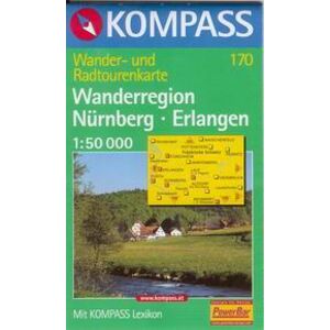 Wanderregion Nürnberg, Erlangen - mapa Kompass č.170 - 1:50t /Německo/