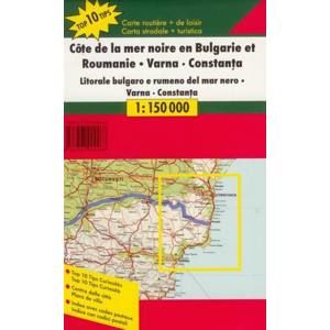 Bulharsko - pobřeží - /Rumunsko -- Varna/ - mapa Freytag&Berndt - 1:150t