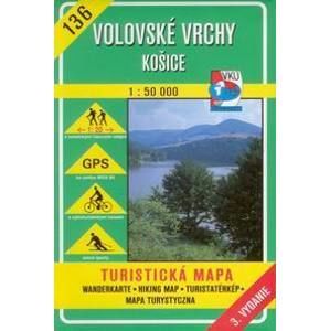Volovské vrchy, Košice - mapa VKÚ  č.136 - 1:50 000 /Slovensko/