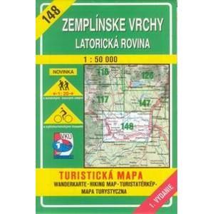 Zemplínské vrchy, Latorická rovina - mapa VKÚ č.148 - 1:50 000 /Slovensko/