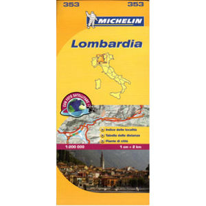 Itálie - Lombardie - mapa Michelin č.353 - 1:200 000