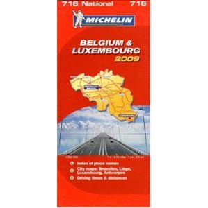 Belgie, Lucembursko - mapa Michelin č.716 - 1:350 000