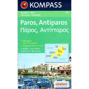 Řecko - Paros, Antiparos - mapa Kompass č.251 - 1:40 000