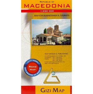 Makedonie - mapa Gizi - 1:250