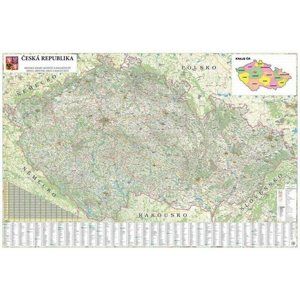 Česká republika - 1:250 000 - nástěnná mapa