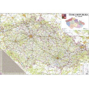 Česká republika - 1:440 000 - nástěnná mapa