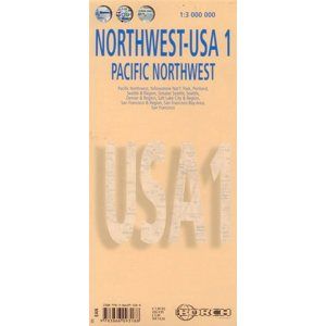 USA -1- severozápad - mapa Borch - 1:3 000 000