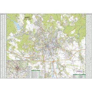 Brno - 1:17 500 - nástěnná mapa