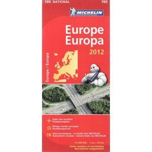 Evropa - mapa Michelin č.705 - 1:3 000 000
