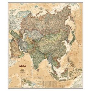 Nástěnná mapa Asie National Geographic