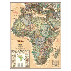 Mapa Afrika National Geografic