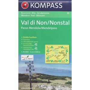 Mapa Val di Non / Nonstal Kompass 1: 50 tis.