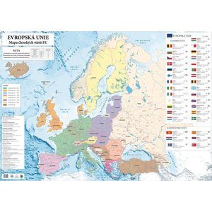 Evropská Unie - nástěnná mapa 160 x 120 cm