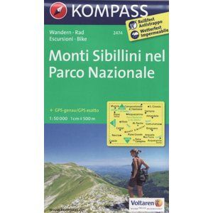 Monti Sibillini nel, Parco Nazionale Kompass 2474
