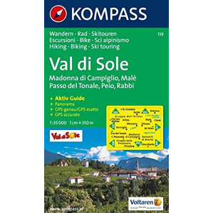 Val di Sole - mapa Kompass č.119 1:35 000