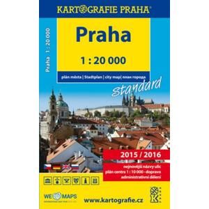 Praha - knižní atlas města 2015/2016, 1 : 20 000