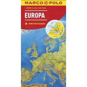 Evropa mapa 1: 2500 000