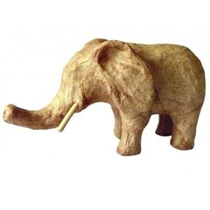 Kartonový slon 12,3 x 5,7 x 6,8cm