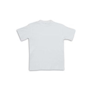 Dětské tričko krátký rukáv - bílé, 122 cm (5-6 let)