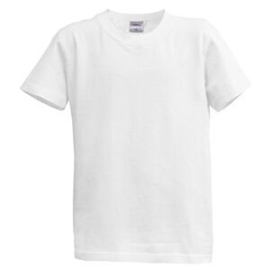 Dětské tričko krátký rukáv S - bílé (7 - 8 let)