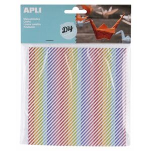 Origami papír 15 x 15 cm, 50 listů - mix barevných vzorů, 70g/m2