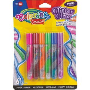 Dekorační lepicí pero Colorino - Glitter Twist, 6 barev