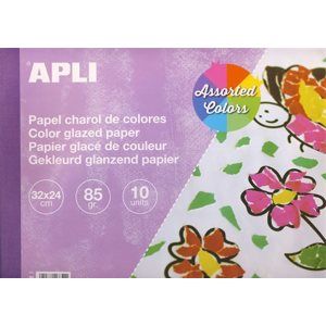 APLI Lakovaný papír 85 g - mix barev