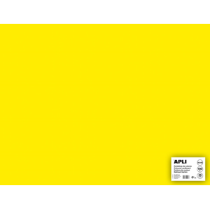 APLI sada barevných papírů, A2+, 170 g, fluo-žlutý - 25 ks
