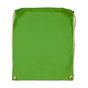 Bavlněný batoh k domalování - barva světle zelená